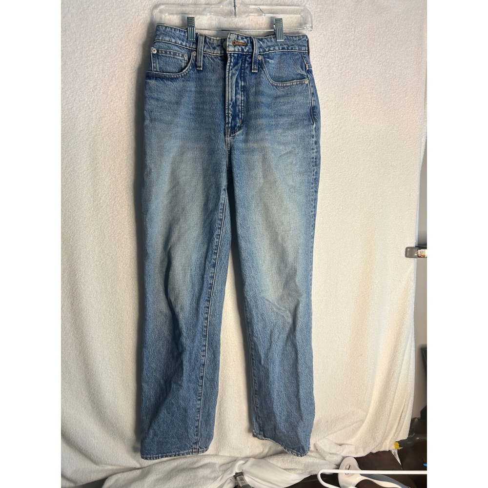 Madewell Curvy Perfect Vintage Straight Jeans 26 Medium Wash 6316 Blue High-Rise